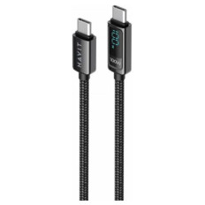 HAVIT kabel za polnjenje USB-C na USB-C z LCD 100W, 2M