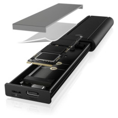 Icybox IB-1807MT-C31 ohišje za 1x M.2 NVMe SSD z vmesnikom USB 3.2 Gen 2 Type-C in zaščito pred pisa