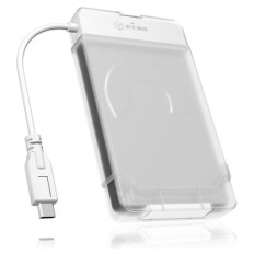 IcyBox IB-AC703-C USB-C 3.2 transparentno ohišje za 2,5" HDD in SSD diske