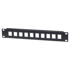 INTELLINET 10'' 1U 10-port črn slepi patch panel