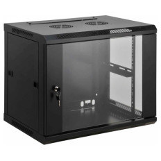 INTELLINET 19'' 9U 600x450 črna zidna komunikacijska omara