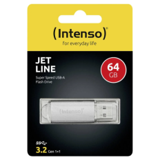 Intenso 64GB Jet Line USB 3.2 70MB/s spominski ključek - siv