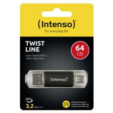 Intenso 64GB Twist Line USB 3.2 / USB-C spominski ključek