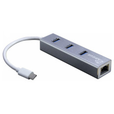 INTER-TECH Argus IT-410-S RJ45/3xUSB3.0-Type C LAN adapter