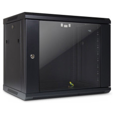 INTER-TECH SMA-6409 19" 9U 600x450 črna zidna komunikacijska omara