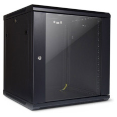 INTER-TECH SMA-6612 19" 12U 600x600 črna zidna komunikacijska omara