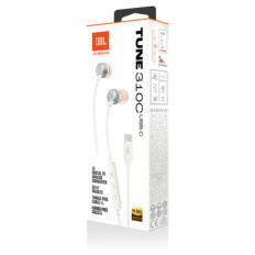 JBL USB-C žične slušalke Tune 310C, bele