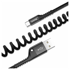 Kabel BASEUS Fish Eye USB Type-C / 2A, 1m (črn)