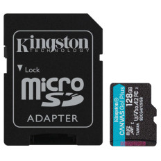 KINGSTON Canvas Go! Plus microSD 128GB Class 10 UHS-I U3 V30 A2 adapter (SDCG4/128GB) spominska kartica