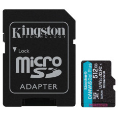 KINGSTON Canvas Go! Plus microSD 512GB Class 10 UHS-I U3 V30 A2 adapter (SDCG4/512GB) spominska kartica