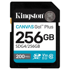 KINGSTON Canvas Go! Plus SD 256GB Class 10 UHS-I U3 V30 (SDG4/256GB) spominska kartica