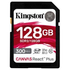KINGSTON Canvas React Plus SD 128GB Class10 UHS-II (SDR2/128GB) spominska kartica
