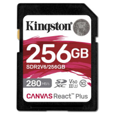 KINGSTON Canvas React Plus SD 256GB Class10 UHS-II (SDR2V6/256GB) spominska kartica