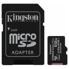 KINGSTON Canvas Select Plus microSD 512GB Class10 UHS-I adapter (SDCS2/512GB) spominska kartica in adapter