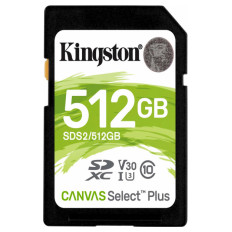 KINGSTON Canvas Select Plus SD 512GB Class 10 UHS-I (SDS2/512GB) spominska kartica