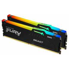 KINGSTON Fury Beast 32GB (2x16GB) 5600MT/s DDR5 CL40 XMP KF556C40BBAK2-32 RGB ram pomnilnik