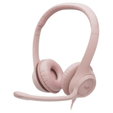 LOGITECH H390 USB roza stereo slušalke z mikrofonom