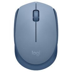LOGITECH M171 brezžična modro siva optična miška