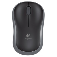 LOGITECH M185 brezžična optična siva miška
