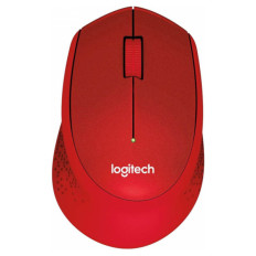 LOGITECH M330 Silent PLUS brezžična optična rdeča miška