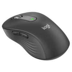 Logitech miška Signature M650, velikost L, Bluetooth, grafitna za levičarje