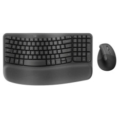LOGITECH Wave Keys and Lift Combo črna slo tisk brezžična tipkovnica + miška