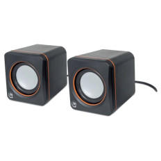 MANHATTAN 2600 2.0 6W USB 3.5mm črni zvočniki