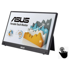 Monitor Asus 39,6 cm (15,6") MB16AHT 1920x1080 60Hz IPS 5ms Mini-HDMI 2xUSB-C Touch 10-točkovni Zvočniki  ZenScreen ergo nastavek za stojalo