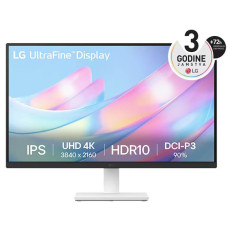 Monitor LG 27" 27US500-W UltraFine, IPS, 3840x2160, 2x HDMI, DP, bel