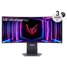 Monitor LG 33,9" OLED 34GS95QE-B UltraGear ukrivljen, 3440x1440, 2x HDMI, DP, USB, 240Hz