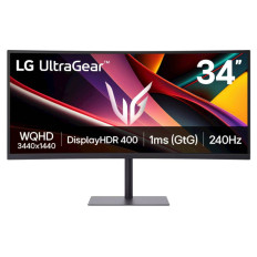 Monitor LG 34 34G630A-B UltraGear ukrivljen, VA, 3440x1440, 2x HDMI, DP, USB-C, 240 Hz