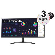Monitor LG 34" 34WQ500-B UltraWide, IPS, 2560x1080, HDMI, DP