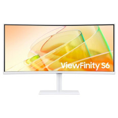 Monitor Samsung 34" S65TC ViewFinity S6 ukrivljen, VA, 3440x1440, HDMI,DP, USB, Thunderbolt, bel