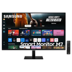 Monitor Samsung 80 cm (31,5") S32DM702UU 3840x2160 Smart TV Tizen VA 4ms 2x HDMI USB-C 65W 2xUSB2.0 Zvočniki 2x5W  NTSC72% 2xUSB2.0 BT WiFi HDR10 Smart M7 črna