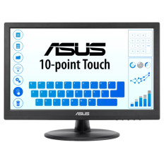 Monitor touch Asus 39,6 cm (15,6") VT169HE 1920x1080 POS IPS 5ms VGA HDMI USB
