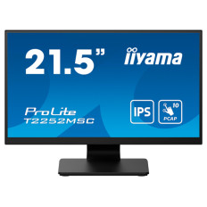Monitor touch Iiyama 54,6 cm (21,5) T2252MSC-B2AG 1920x1080 POS IPS 5ms HDMI DisplayPort 2xUSB3.2 Zvočniki  7H ProLite