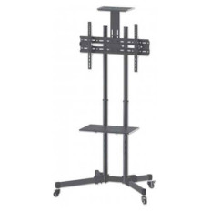 Multimedijski voziček 37''-70'' MANHATTAN, 50kg, naklon ±10°, črne barve