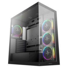 Ohišje Deepcool CG580 4F V2 MidiATX - črna RGB