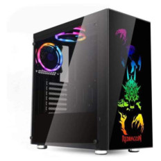 Ohišje Redragon gaming GC-608 Steeljaw MidiATX - črna RGB