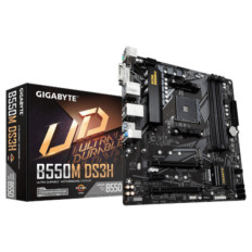 Osnovna plošča AM4 GigaByte B550M DS3H microATX 1xDVI-D 1xHDMI 2.1 1xDisplayPort 1.4