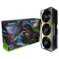 PALIT GameRock GeForce RTX 5070Ti OC 16GB GDDR7 (NE7507TH19T2-GB2030G) gaming grafična kartica