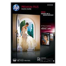 PAPIR HP PREMIUM PLUS GLOSSY PHOTO A4, 210 X 297mm, 20 LISTOV, 300g