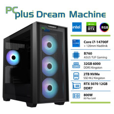 PCPLUS Dream Machine Core i7-14700F 32GB 2TB RTX 5070 12GB gaming namizni računalnik