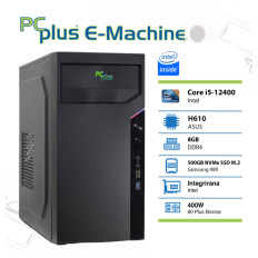 PCPLUS E-machine i5-12400 8GB 500GB NVMe SSD namizni računalnik