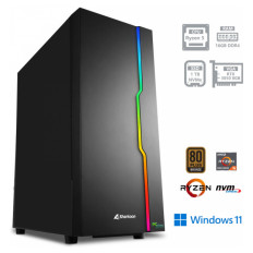 PCPLUS Gamer R5 5600X 16GB 1TB NVMe SSD RTX 3050 8GB Windows 11 Home gaming namizni računalnik