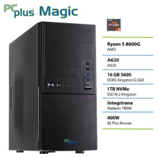 PCPLUS Magic Ryzen 5 8600G 16GB 1TB namizni računalnik
