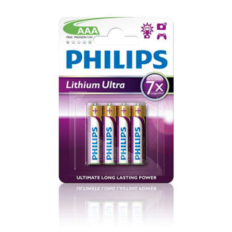 PHILIPS BATERIJA AAA - LITHIUM ULTRA BLISTER 4 KOS (LR3)
