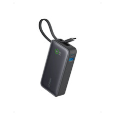 Prenosna baterija Anker 545 Nano Powerbank 10.000mAh z vgrajenim kablom USB-C 1x USB-A 1x USB-C 30W črna (A1259G11)