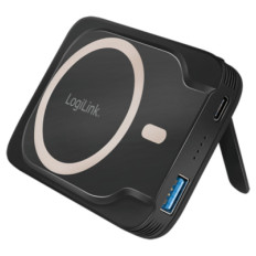 Prenosna baterija LogiLink 5000 mAh brezžično polnjenje USB-C PD3.0 + USB-A QC3.0 (PA0287)