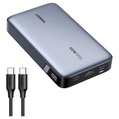 Prenosna baterija Ugreen 20000mAh 100W PD 1x USB-A 2x USB-C črna (25188)